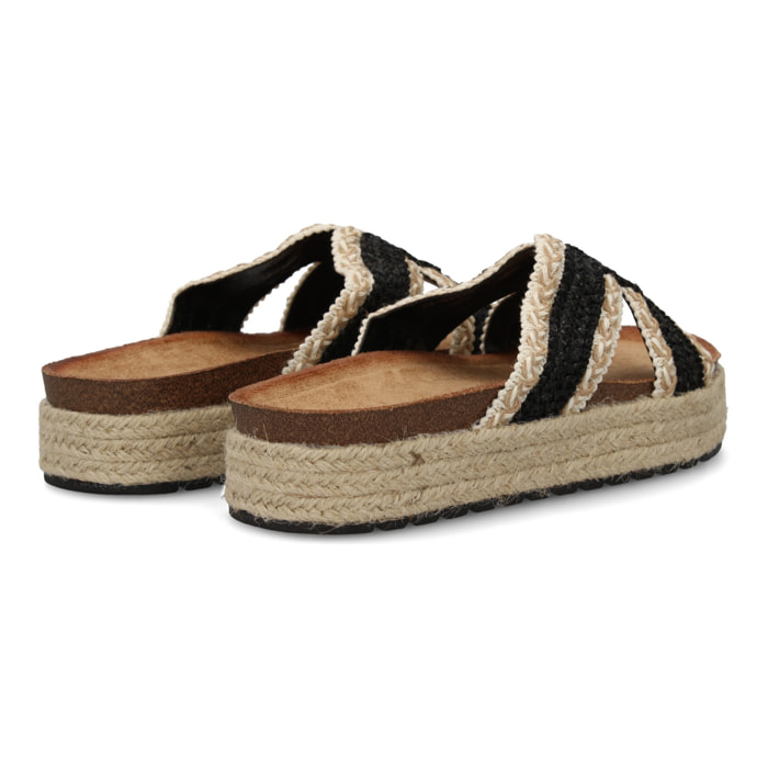 Sandalias planas de mujer con diseño trenzado, comodas para cualquier ocasión