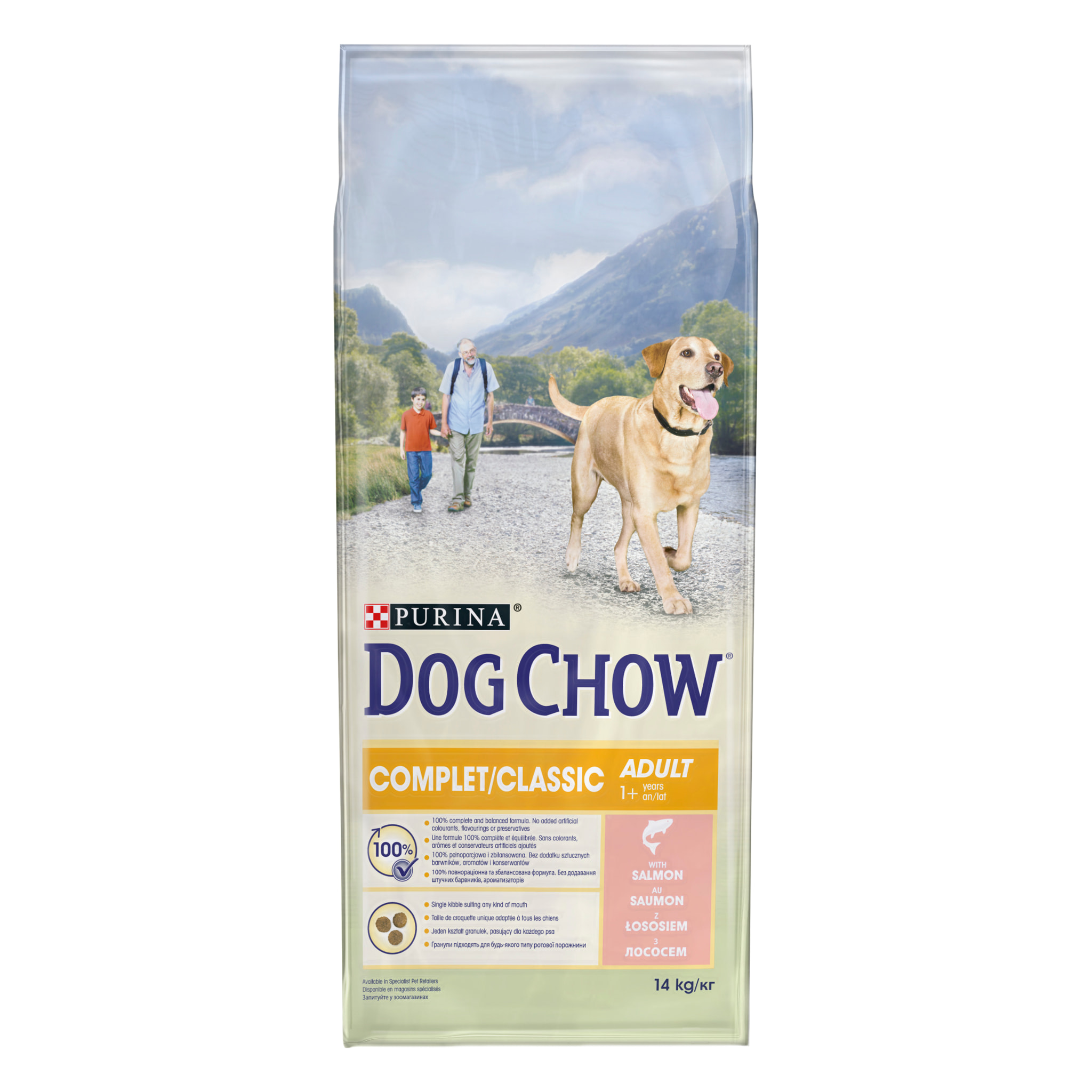 DOG CHOW Chien Complet/Classic Saumon 14kg