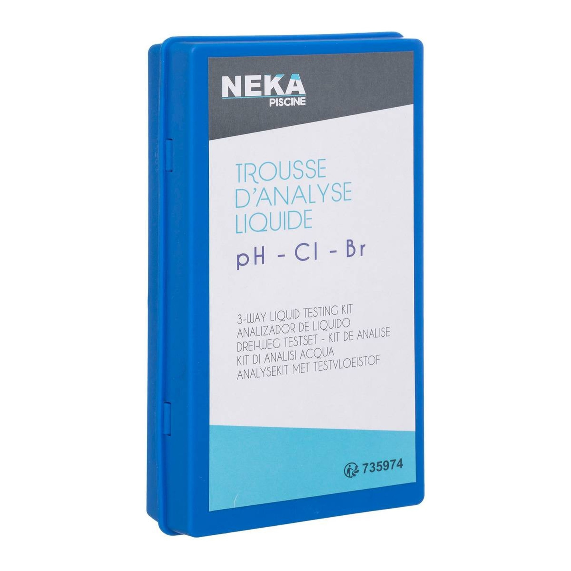 Kit de análisis líquido prueba ph y cloro piscina