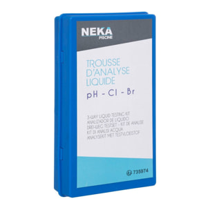 Kit de análisis líquido prueba ph y cloro piscina
