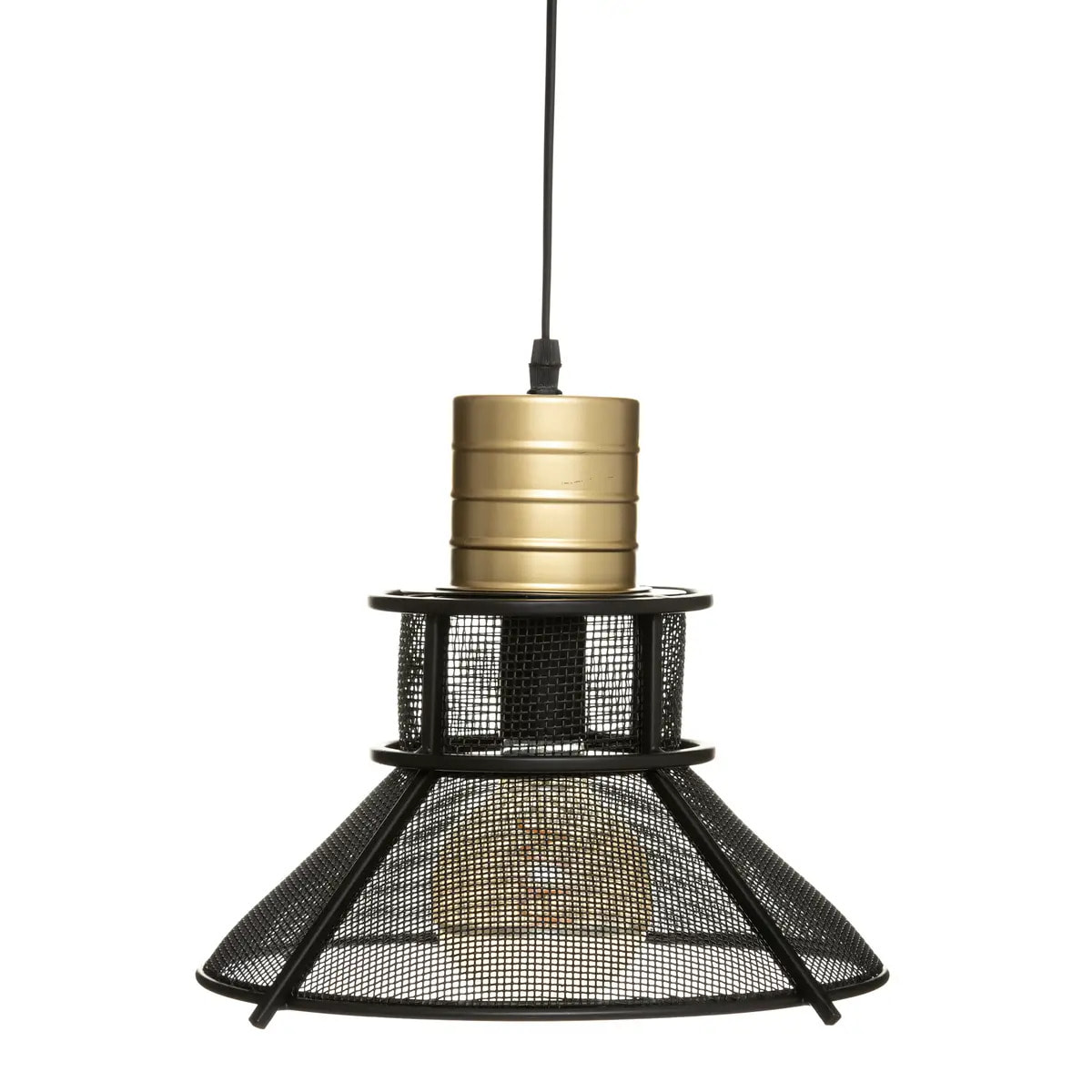 Suspension "Rodo" métal noir D32cm