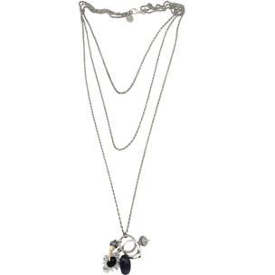 Collar Trinity Drift en plata 10µ charms