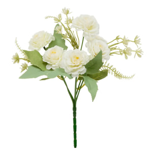 Bouquet d'oeillet artificiel Phoebe H35 cm