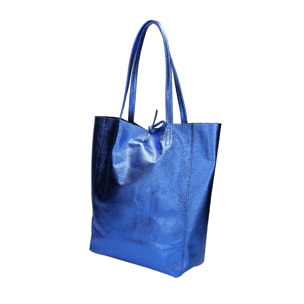 Borsa Shopper da donna In Vera pelle Made in Italy 40x36x11 cm