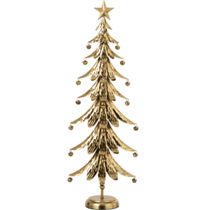 J-Line Sapin de Noël - fer - doré - large