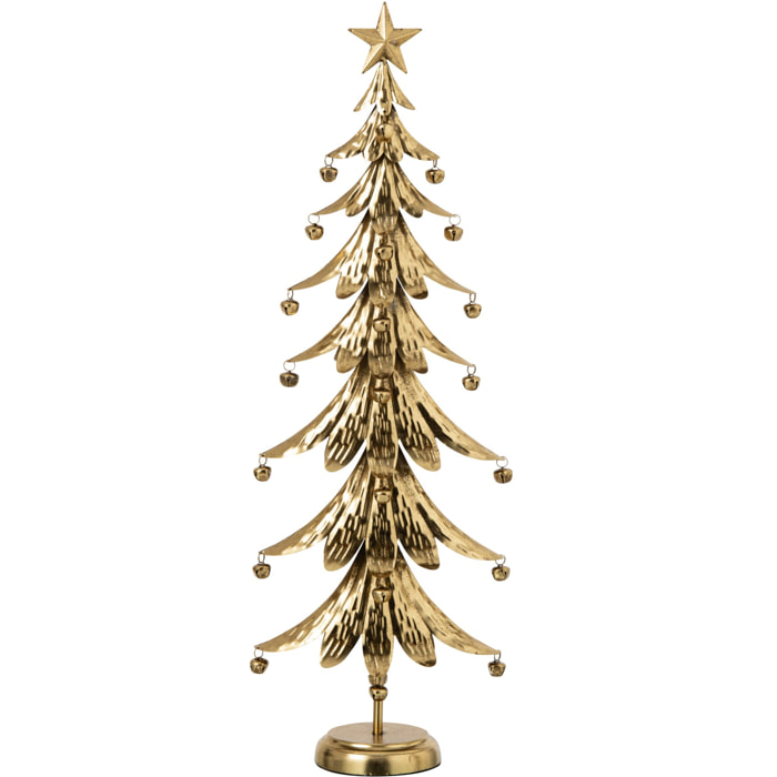 J-Line Sapin de Noël - fer - doré - large