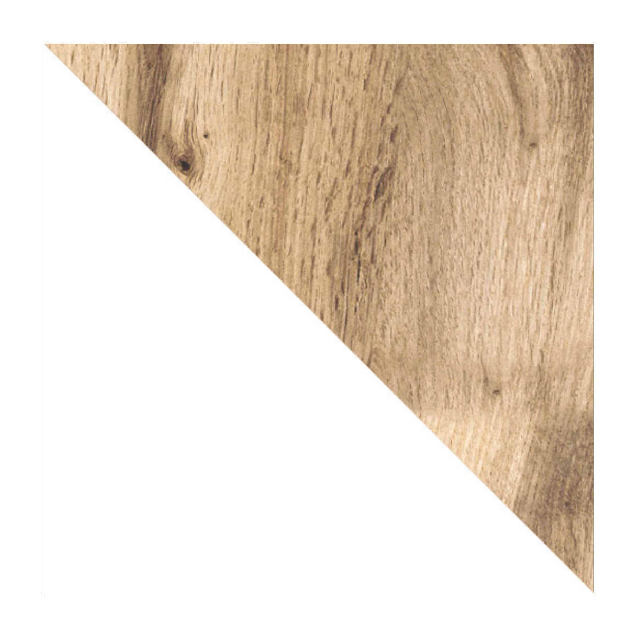 Olga - meuble TV - effet bois et blanc - 2 tiroirs - 198 cm - Bois / Blanc