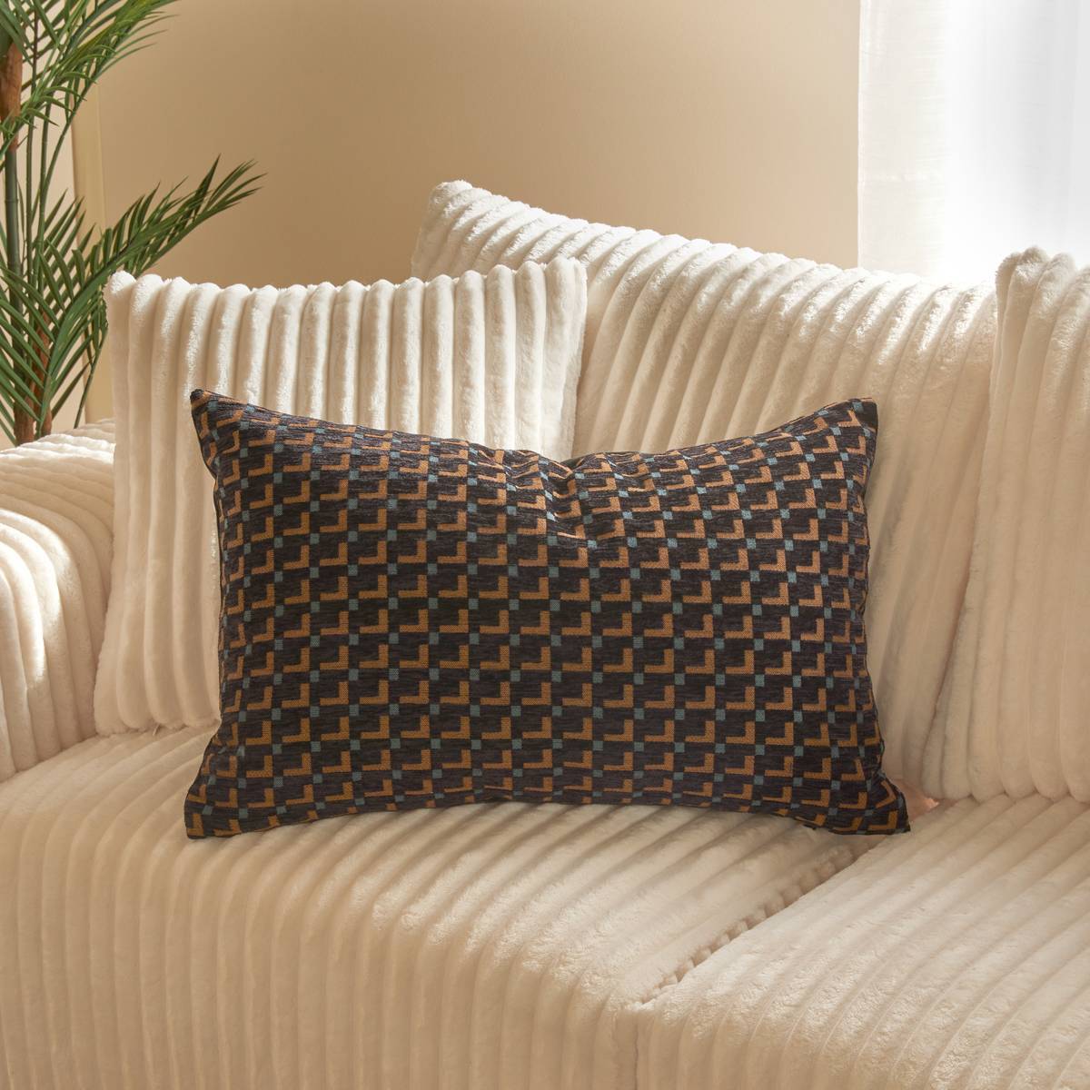 Coussin The palm resort 58x38cm noir