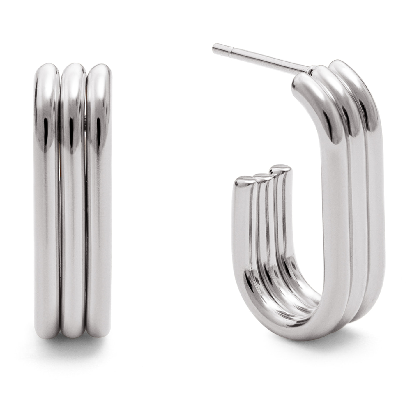 Pendientes Triple Urban Acero