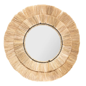 3 miroirs "Alba" Raphia D20/30/40cm