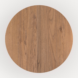 Table ronde en bois d'orme 4 personnes - Gaston