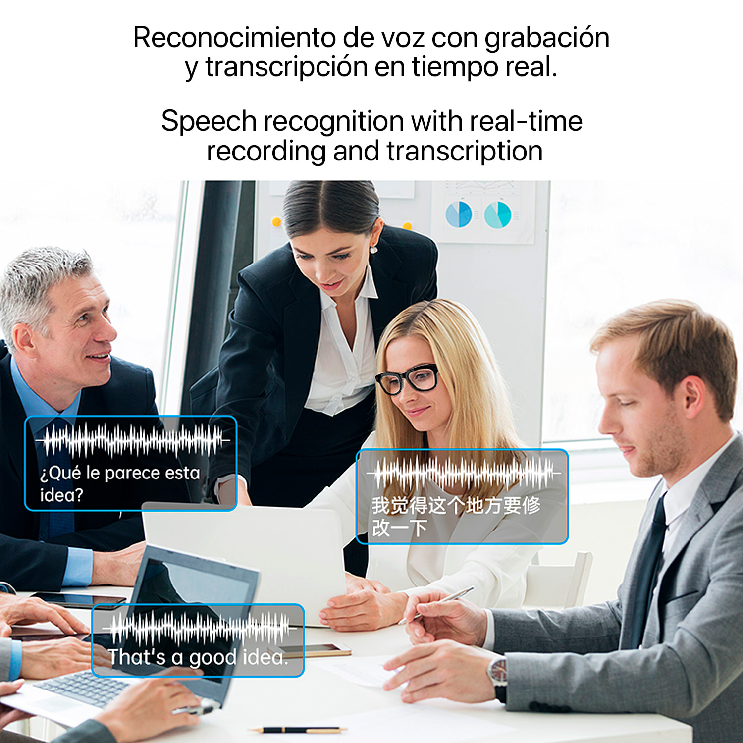 Gafas inteligentes M01, cámara integrada, control de música, inteligencia artificial, traducción de idiomas en tiempo real.