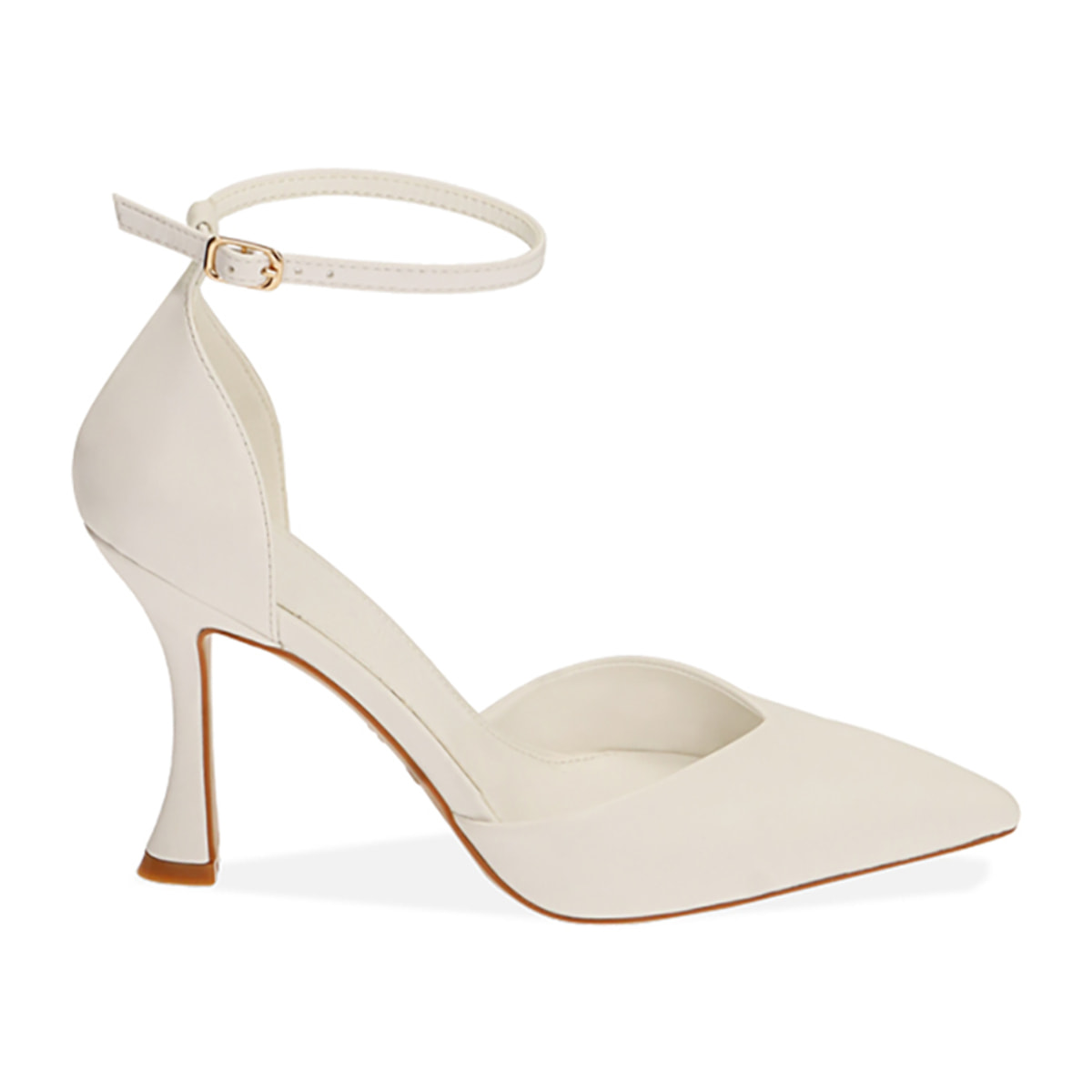 Décolleté bianche, tacco 9,5 cm