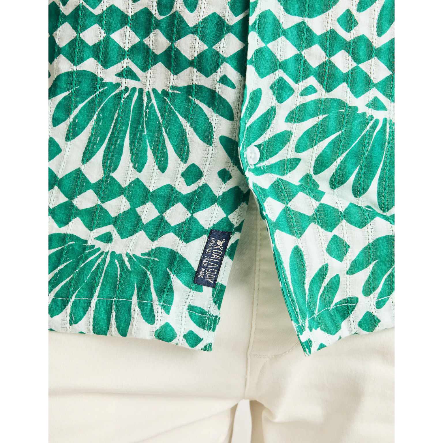 Camisa Manga Corta Verde - Alrendo