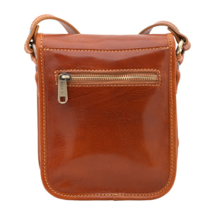 Borsa a tracolla  da uomo In Vera pelle Made in Italy 20x16,5x10 cm