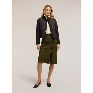 Motivi - Piumino bimaterico - Nero