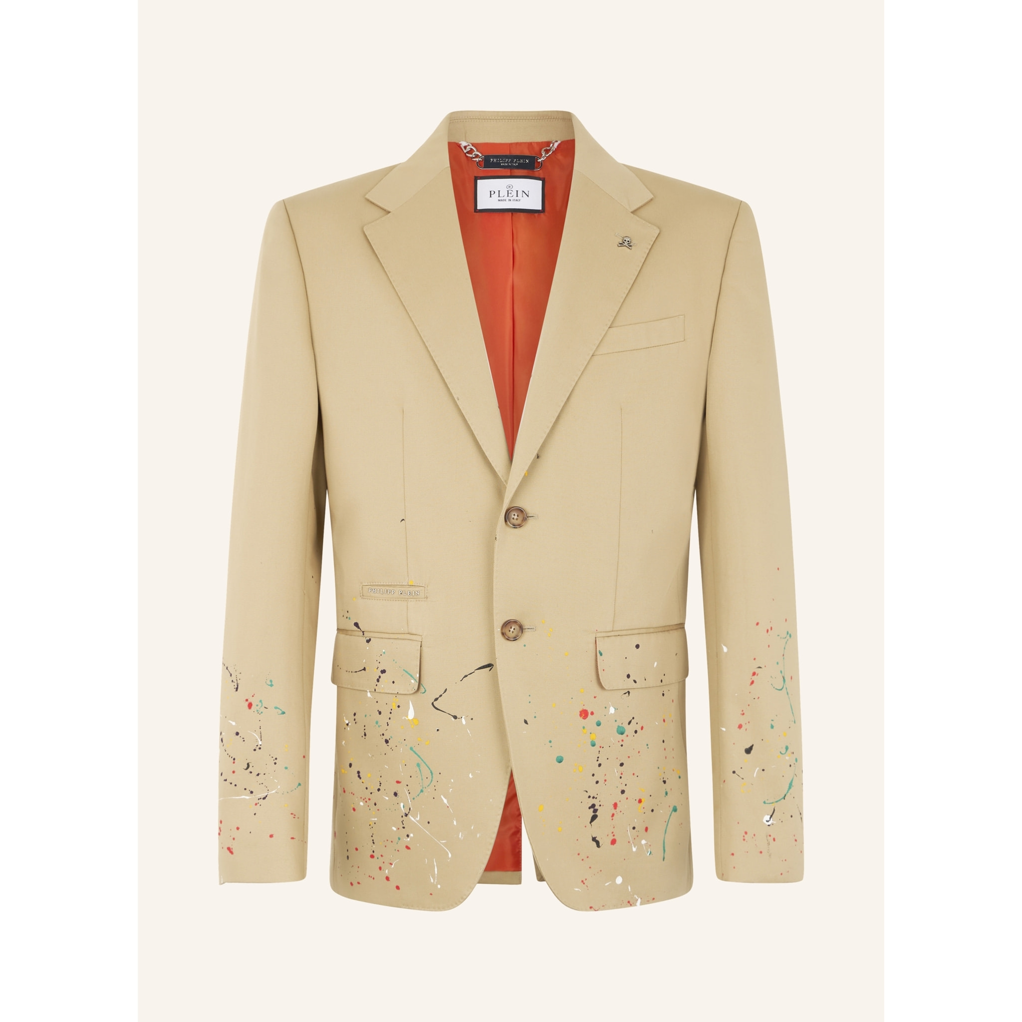 PHILIPP PLEIN Blazer Gigolo Fit Paint Splash Painted