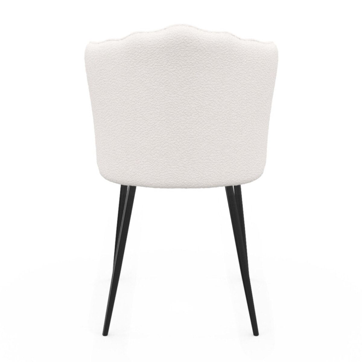 Chaises Arielle - Blanc bouclette