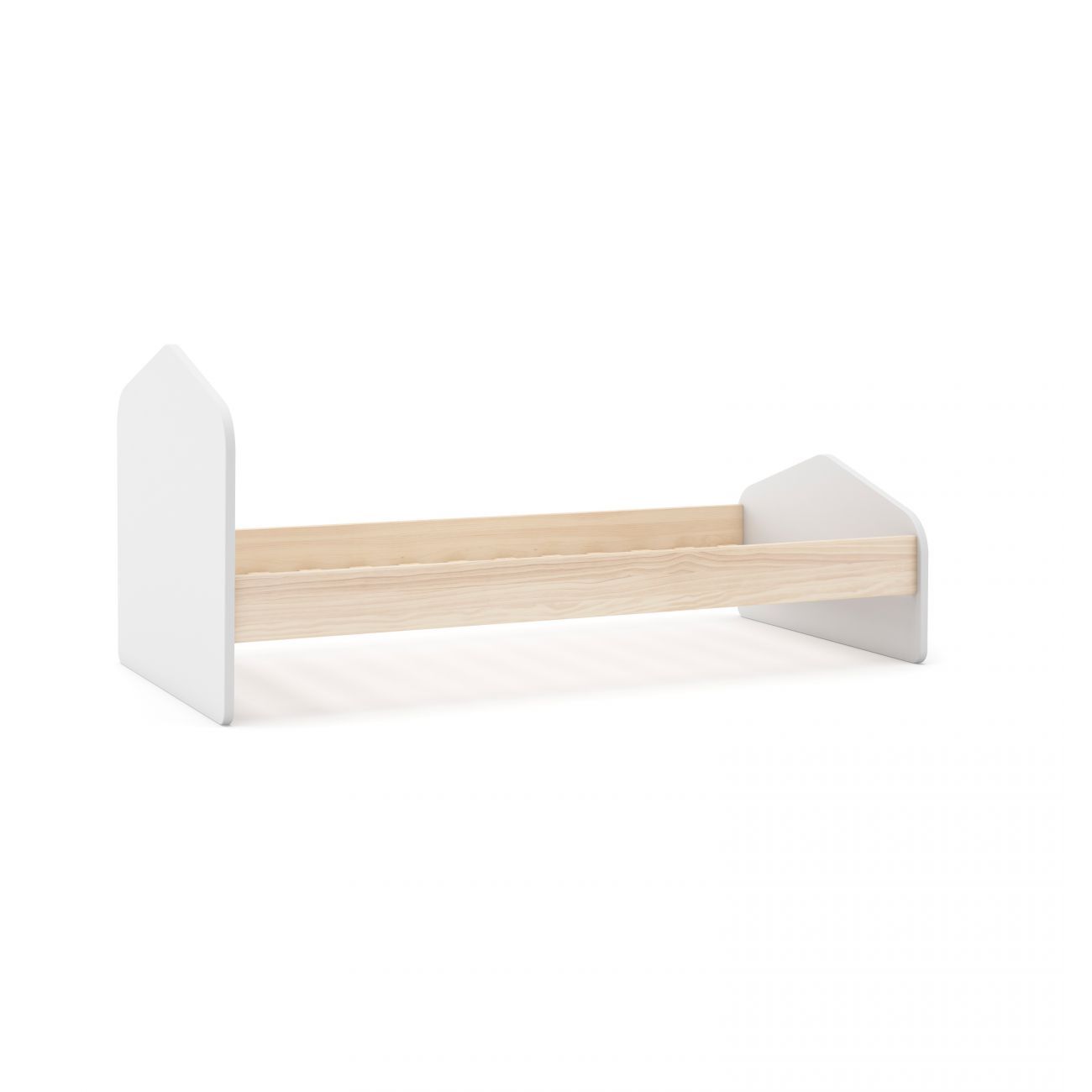 Cama juvenil Misty Cloud Blanco - Oak Soft