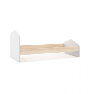 Cama juvenil Misty Cloud Blanco - Oak Soft