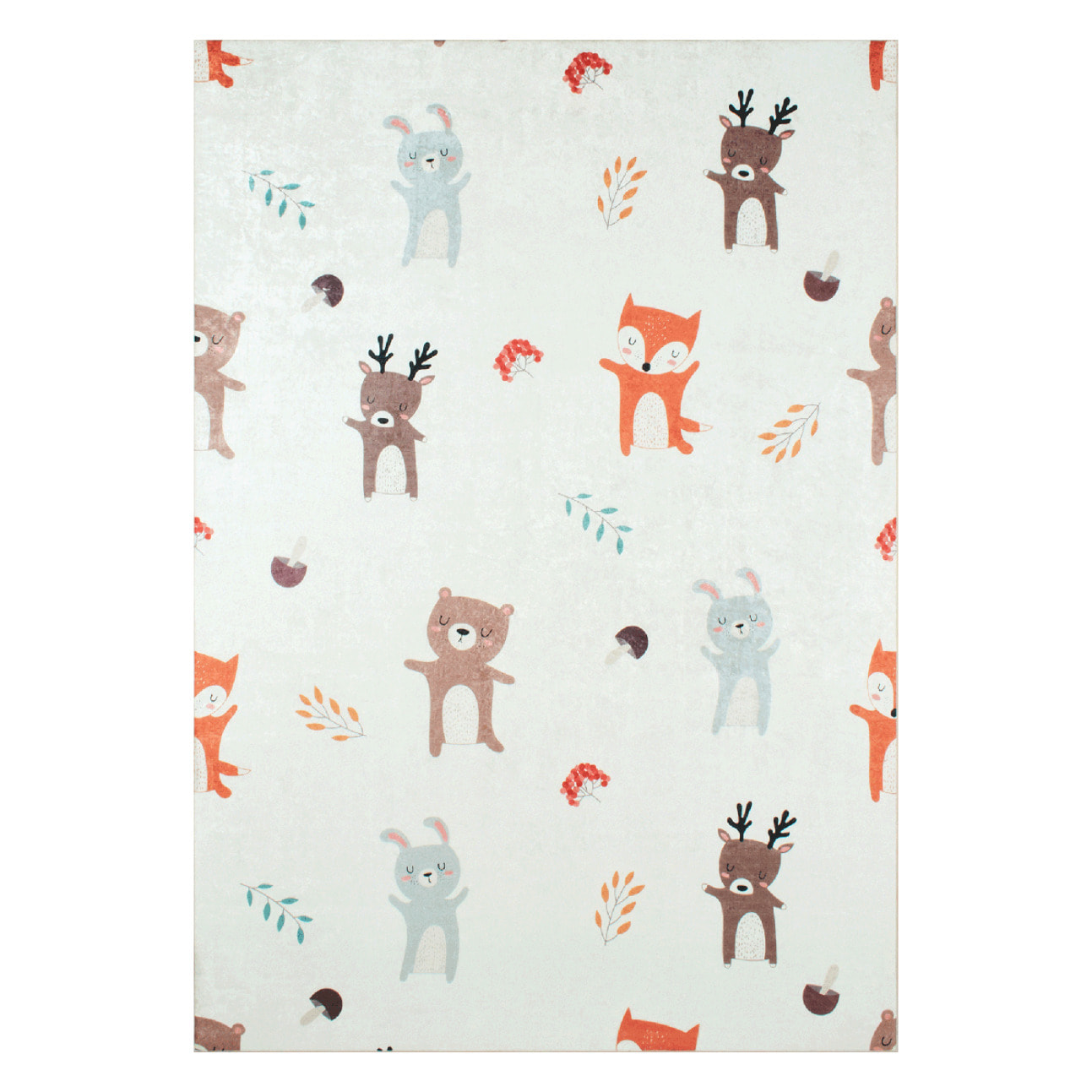 Tapis enfant tissé motif animaux SICA