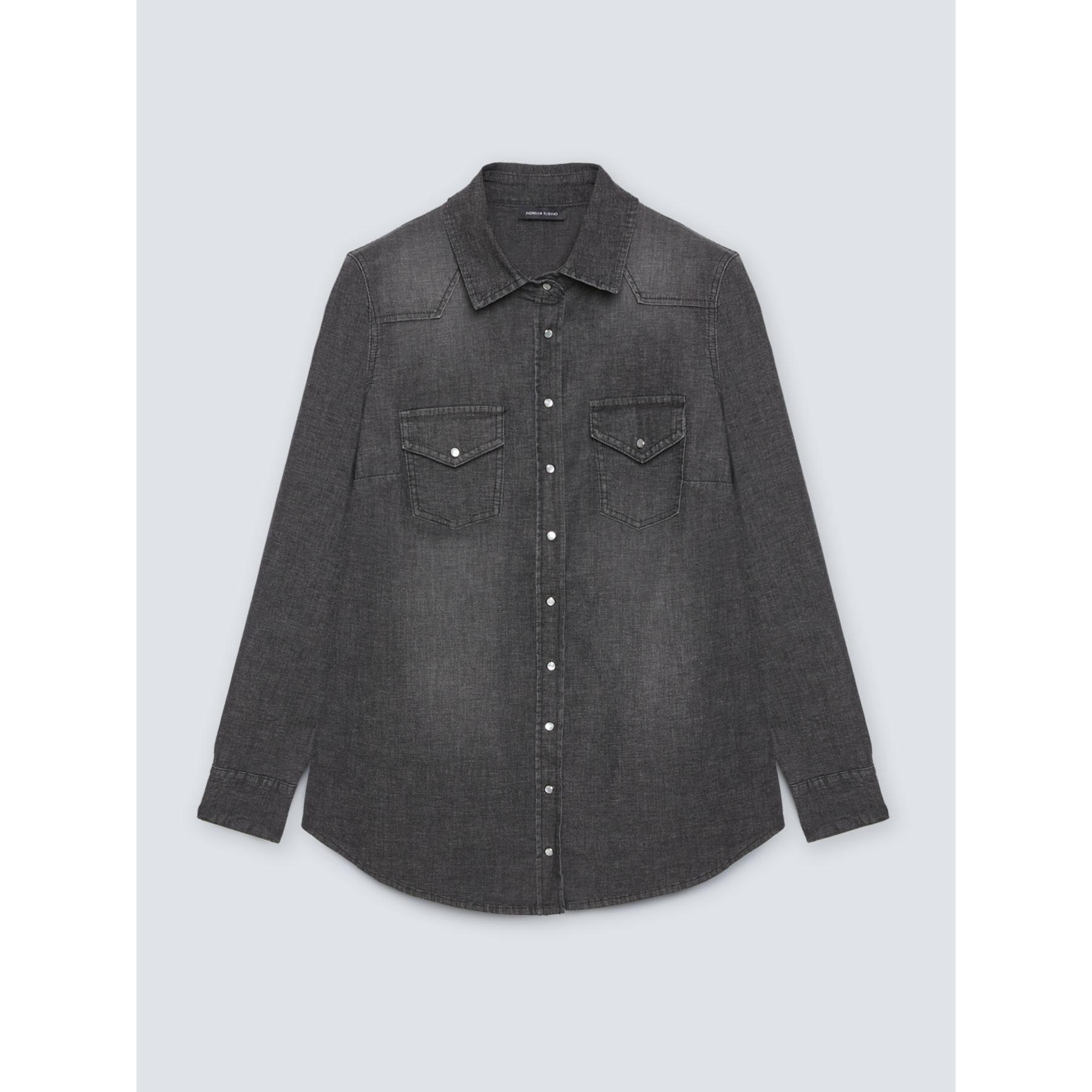 Fiorella Rubino - Camisa en denim gris - Gris