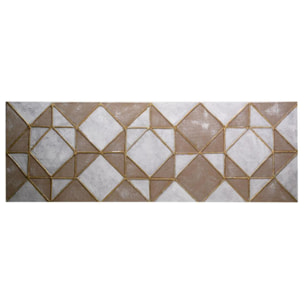 Quadro dipinto con figure oro cm50x150x3