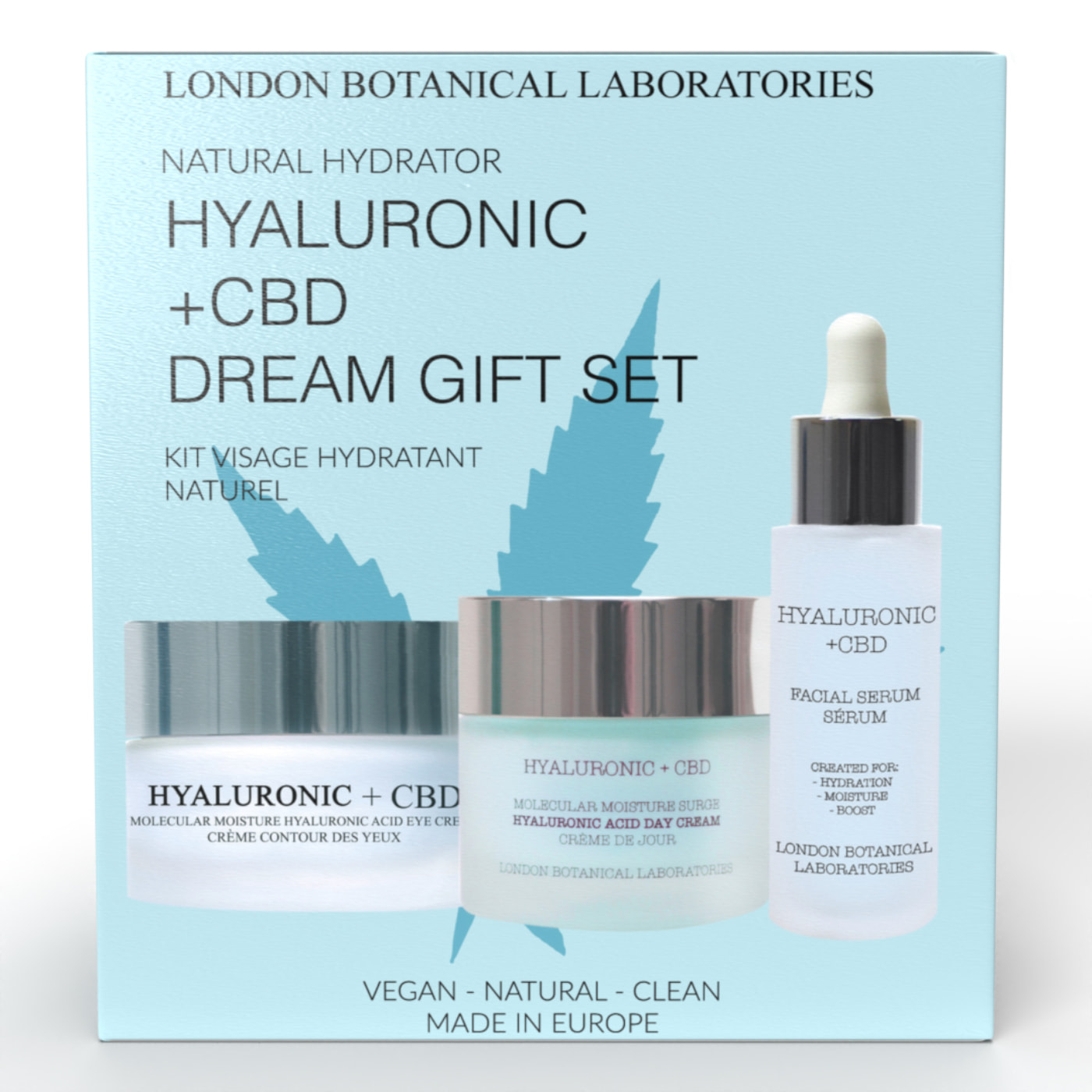 LBL- Set de regalo Hyaluronic + CBD Dream (suero + crema hidratante + ojos)