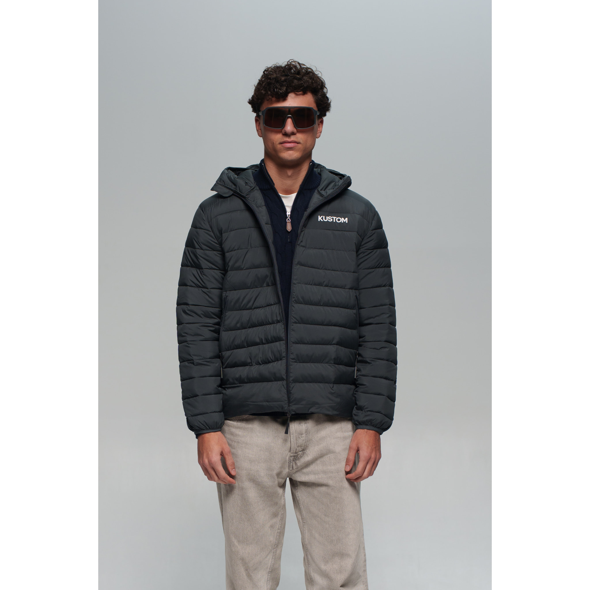 Chaqueta ligera para hombre KUSTOM SOLARA Light - Verde oscuro