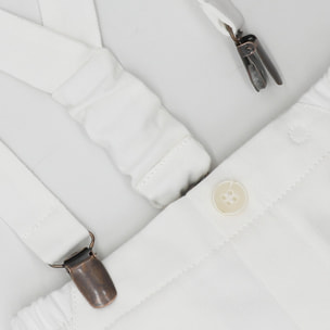 BERMUDA CON TIRANTES SARGA BLANCA