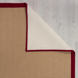 Tapis en jute antiderapant de couloir KIRA