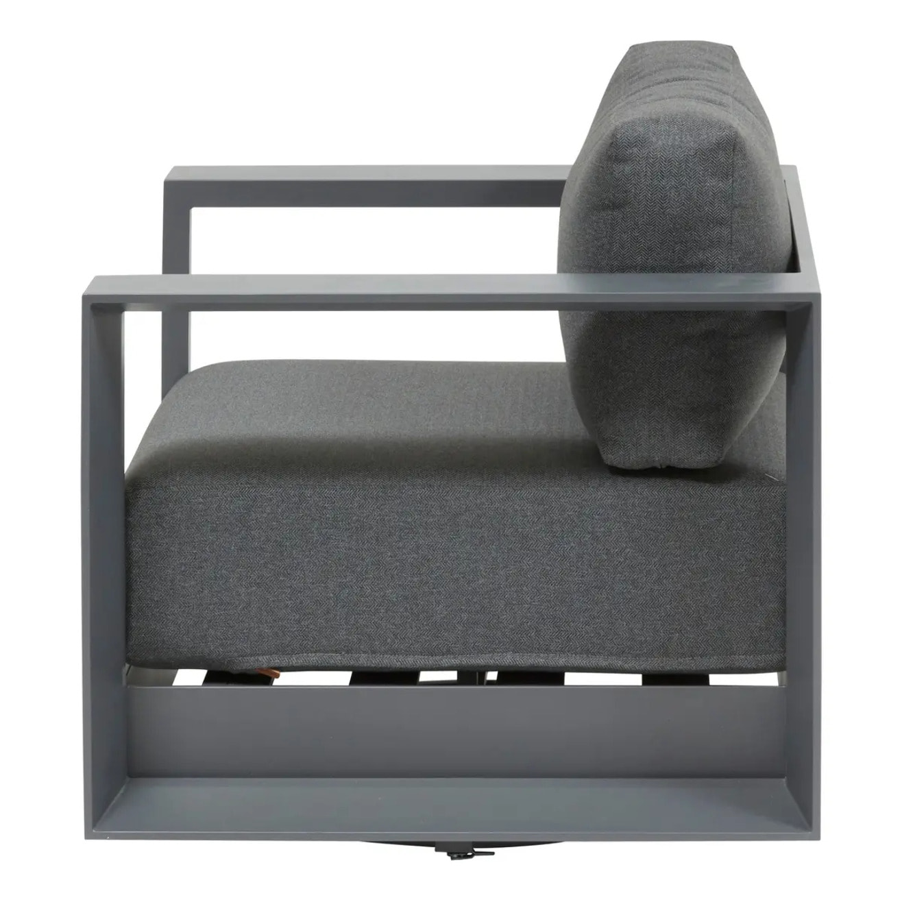 Fauteuil de salon de jardin rotatif ALLURE Gris / Graphite