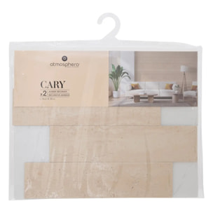 Stickers muraux effet travertin Cary beige 30x38cm