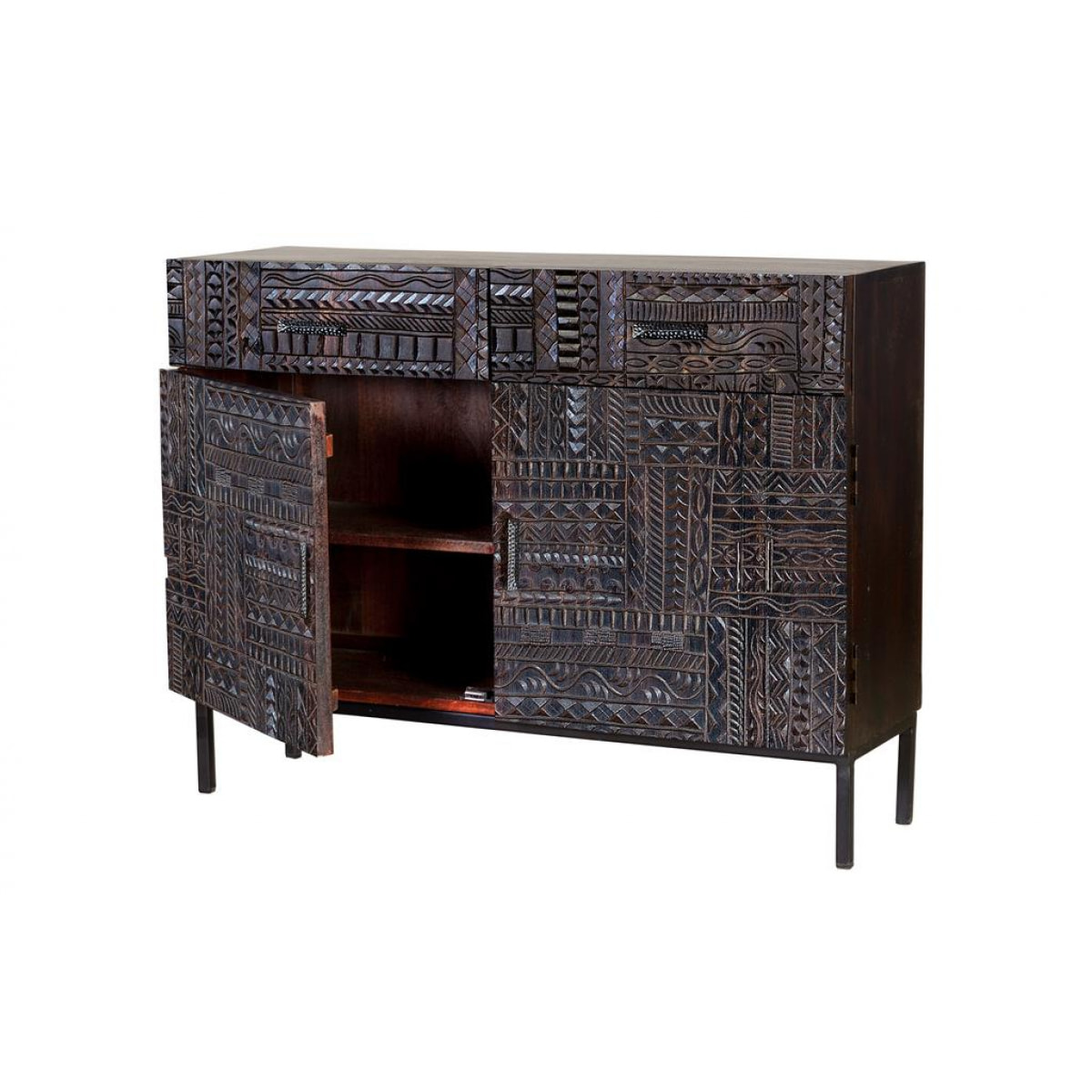 Consola - Madera de Mango - 77x100x40cm