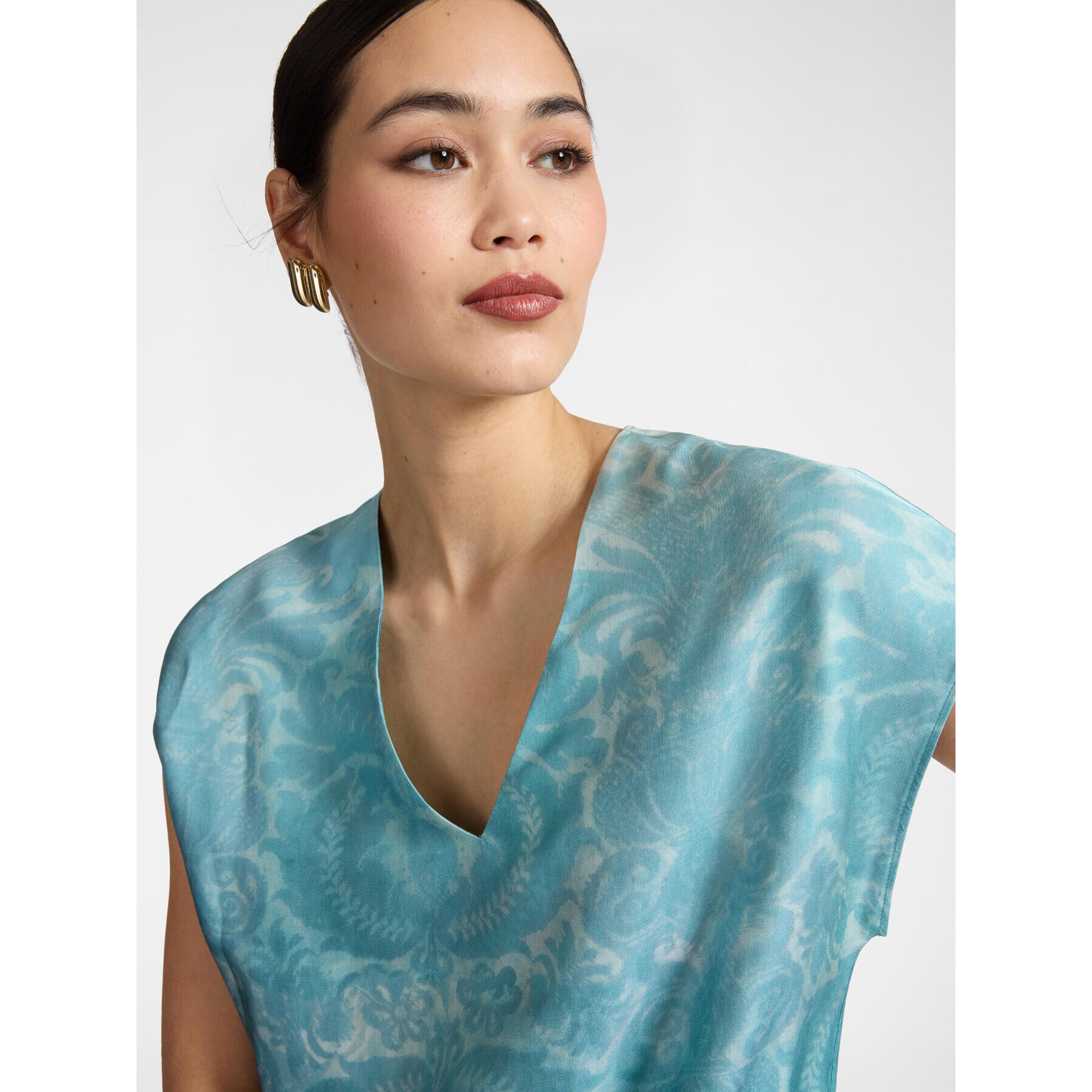 Elena Mirò - Blusa stampata - Azzurro