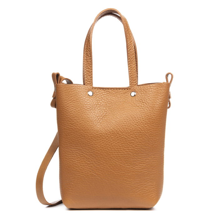 Italia Bolso bandolera Mujer.Piel auténtica Dollaro