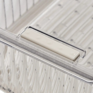 Organiseur réfrigérateur Streaks transparent