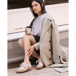 Deportivos - Beig - Tacón: Bajo