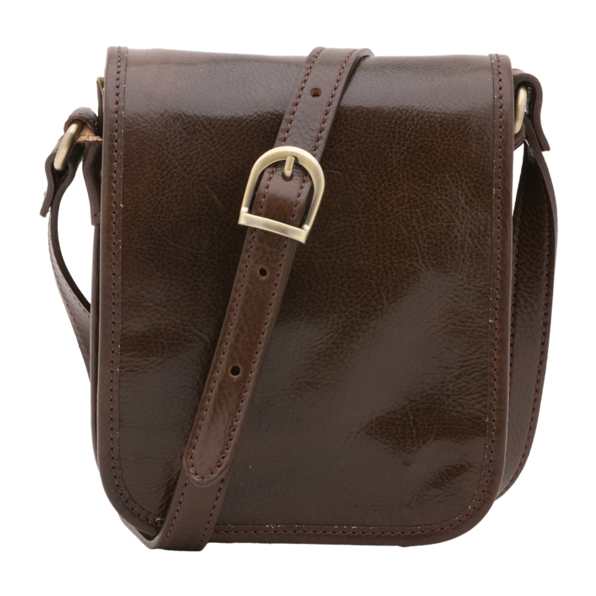 Borsa a tracolla  da uomo In Vera pelle Made in Italy 20x16,5x10 cm