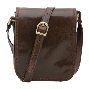 Borsa a tracolla  da uomo In Vera pelle Made in Italy 20x16,5x10 cm