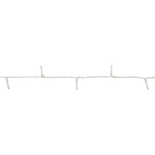 Guirlande lumineuse d'extérieur 7,5 m 100 LED ambré fil transparent 13 fonctions avec minuteur sur secteur