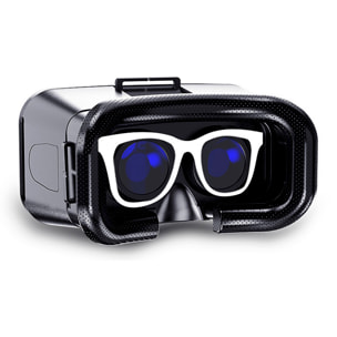 Occhiali di realtà virtuale V6. Protezione contro la luce blu, vista panoramica a 360°. Compatibili con IOS e Android.