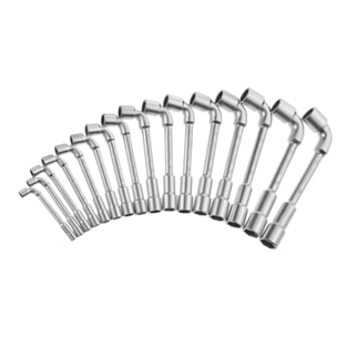 Clé à pipe débouchee 6x12 Pans- Jeu de 16 pièces STANLEY