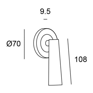 Ledsc4 LedsC4 Luz de Lectura LED Gamma Mini para Interior, 137lm 2700K, Níquel Satinado, Cabezal Orientable, Confort Visual, Instalación Rápida, Puerto USB en Algunos Modelos