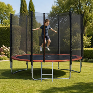Trampoline Diam 2,44 m avec filet de sécurité et échelle