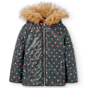 Parka reversible tejido técnico de niña