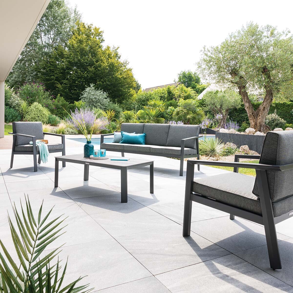 Salon de jardin Pavane Graphite