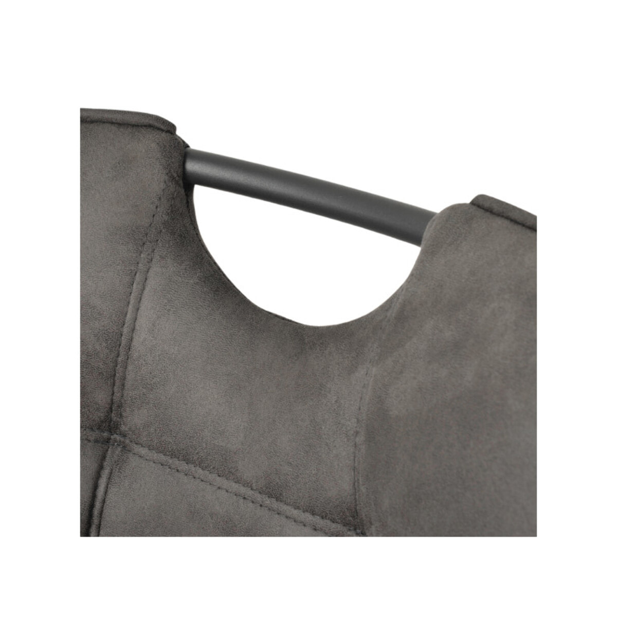 Chaise microfibre effet simili, poignée et pieds noirs - SPOOKY 2