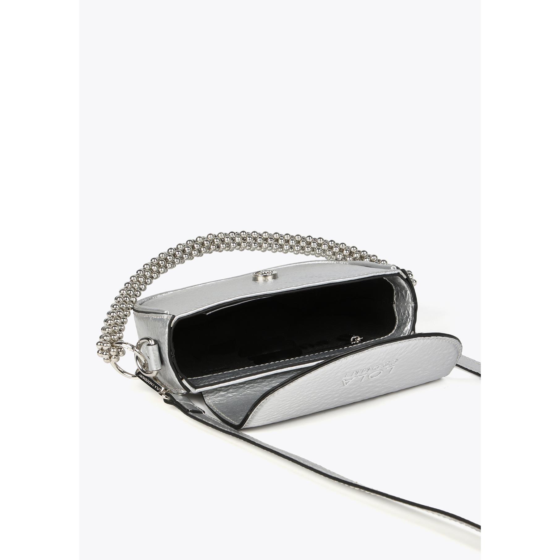 Mini borsa a tracolla metallizzata