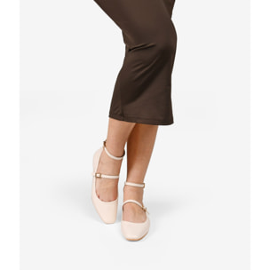 Bailarinas beige con suela plana